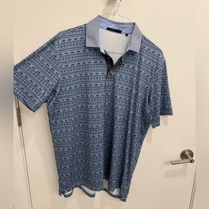 Greyson Mens Large Golf Polo (wolf pattern)